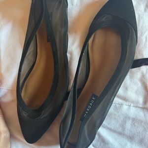Margaux Sheer Black Women's Flats